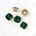 fat square emerald crystal fancy stone 