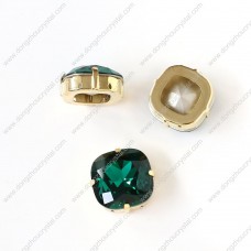 fat square emerald crystal fancy stone 