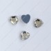 DZ-1015HF flat back hotfix heart crystal rhinestones for clothes